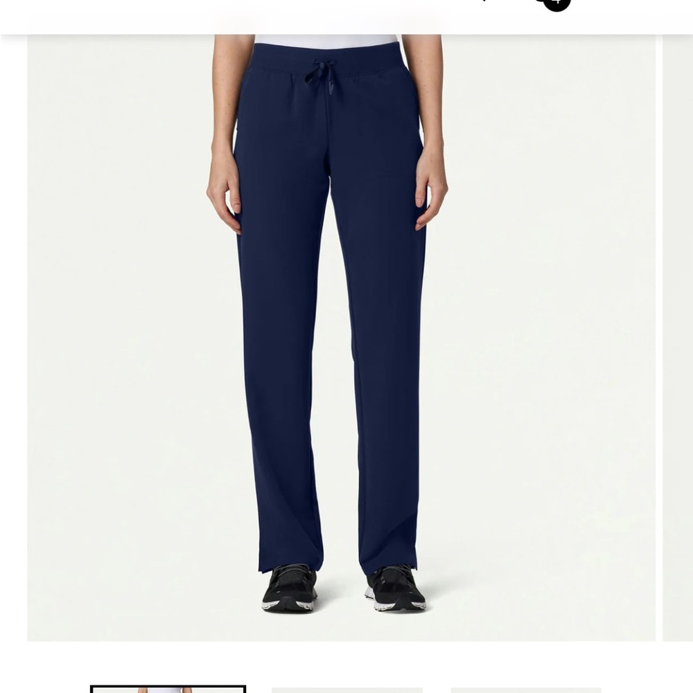 Jannuu Women’s Midnight Navy Xenos Essential Knit-Waist Scrub Pants, Size L